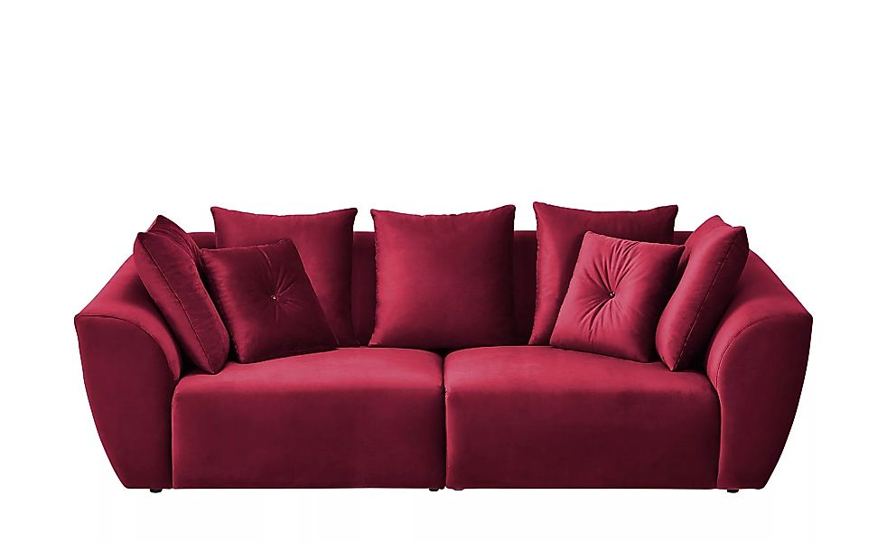 smart Big Sofa  Krista - rot - 250 cm - 81 cm - 106 cm - Polstermöbel > Sof günstig online kaufen