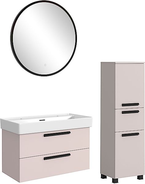 welltime Badmöbel-Set »SALVADA, 3tlg-Set, gedämpfte Scharniere, Softclose, günstig online kaufen