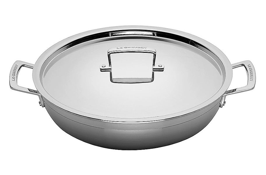 Le Creuset Profipfanne mit Deckel Antihaft 3-Ply Edelstahl 30cm günstig online kaufen