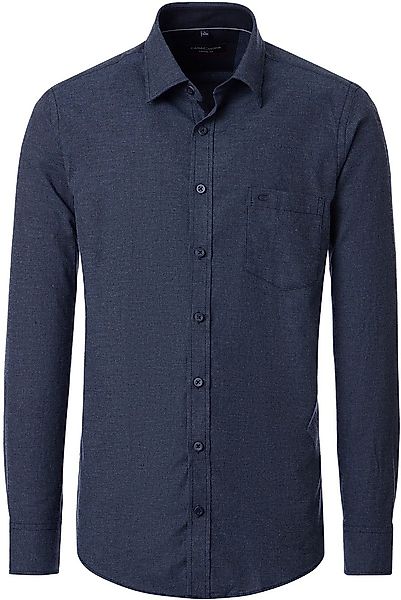 Casa Moda Freizeithemd Structure Navy - Größe 4XL günstig online kaufen