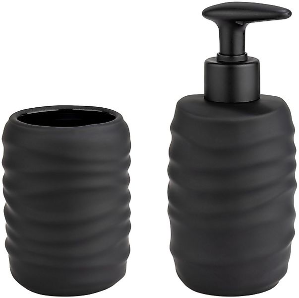 WENKO Badaccessoire-Set Illana, Set, 2 tlg., bestehend aus Seifenspender un günstig online kaufen
