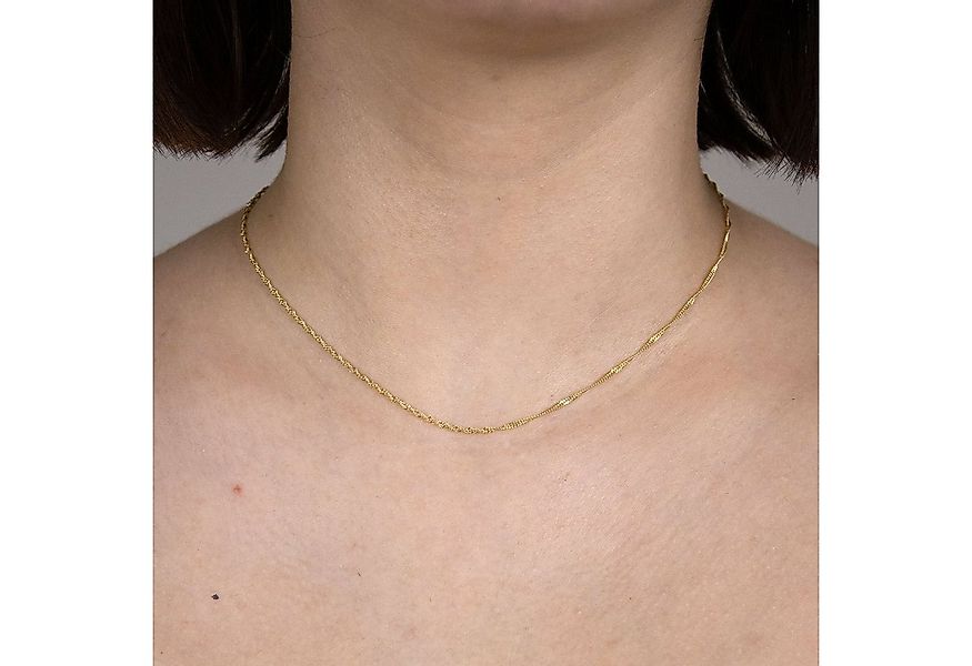 HOPLO Goldkette Goldkette Singapurkette 333 - 8 Karat Gold 1,6 mm - 40 cm, günstig online kaufen