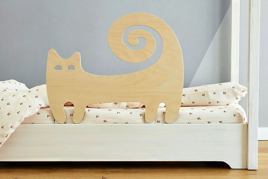 KraftKids Babybett Rausfallschutz aus Leimholz Katze, einfache Montage zwis günstig online kaufen