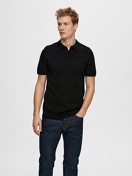 SELECTED HOMME Poloshirt SLHBERG SS KNIT günstig online kaufen