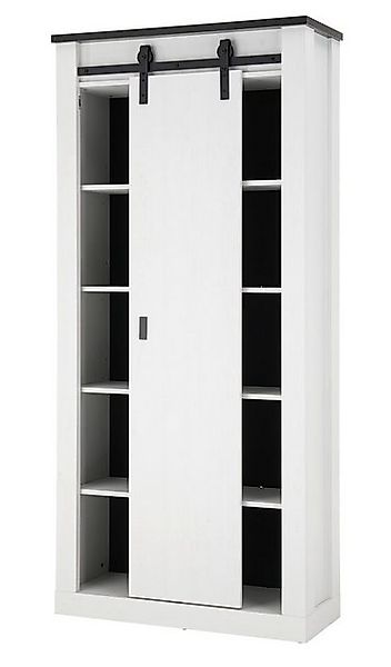 Furn.Design Hochschrank Stove (Badschrank in weiß Pinie Landhaus, 93 x 201 günstig online kaufen