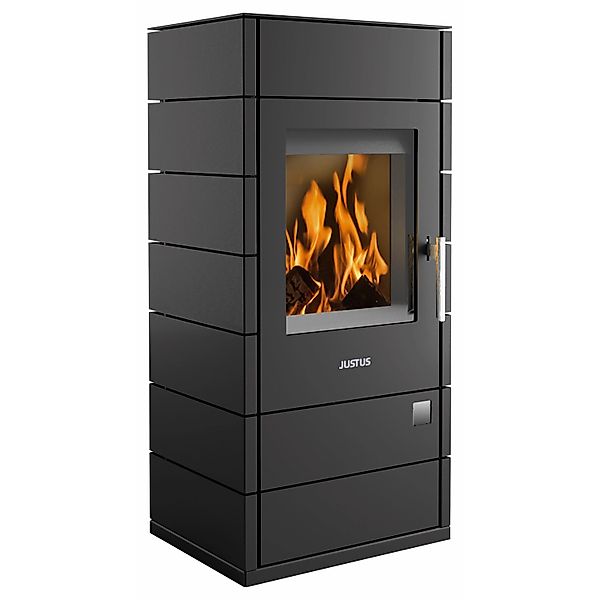 Justus Kaminofen Stahl Schwarz 6 kW günstig online kaufen