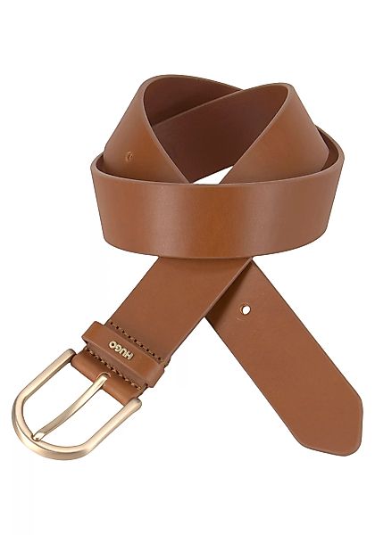 HUGO Ledergürtel "Zoey Belt 35cm", mit kontrastfarbener Boss-Prägung am Ver günstig online kaufen