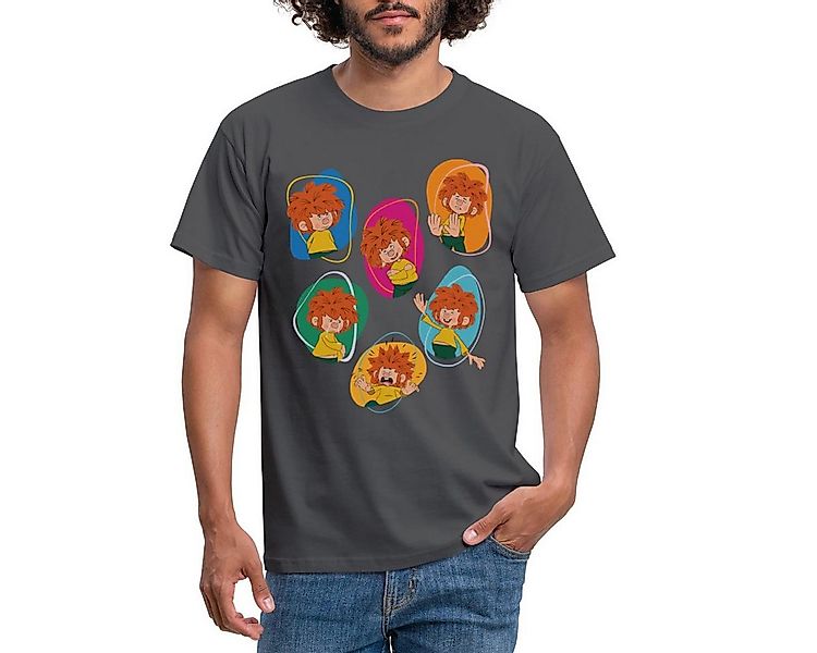 Spreadshirt T-Shirt Pumuckl Zeigt Verschiedene Emotionen Männer T-Shirt (1- günstig online kaufen