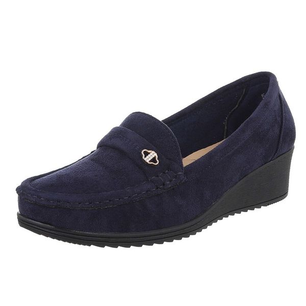 Ital-Design Eleganter Damen Slipper mit Wedge-Sohle günstig online kaufen