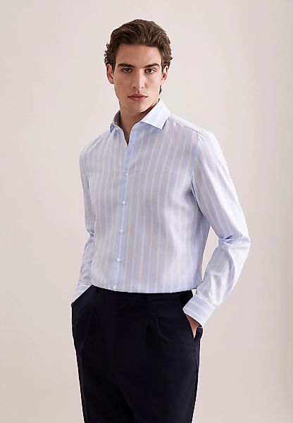 seidensticker Businesshemd "Schwarze Rose" Slim 1/1 Kentkragen Gestreift günstig online kaufen