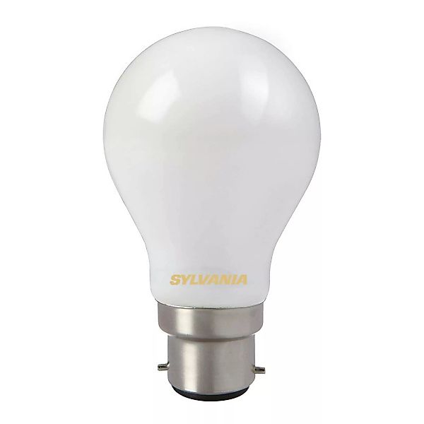 LED-Leuchtmittel, B22, 7 W, 827, satiniert, nicht dimmbar günstig online kaufen