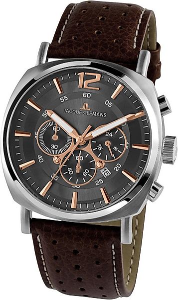 Jacques Lemans Chronograph Lugano 1-1645H, Quarzuhr, Armbanduhr, Herrenuhr, günstig online kaufen