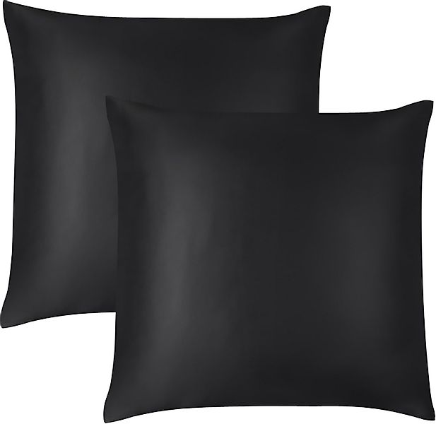 Aspero Kissenbezüge 2x Seiden Kissenbezüge 80x80 cm Enna, Haut- und haarsch günstig online kaufen