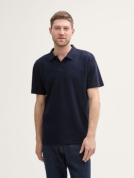 TOM TAILOR Poloshirt Ripp Poloshirt mit günstig online kaufen