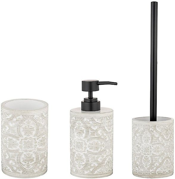 WENKO Badaccessoire-Set Ortezzano, Set, 3 tlg., bestehend aus Seifenspender günstig online kaufen