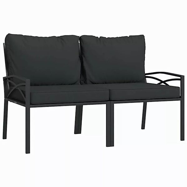 Vidaxl Gartenstühle Mit Grauen Kissen 2 Stk. 62x75x79 Cm Stahl günstig online kaufen