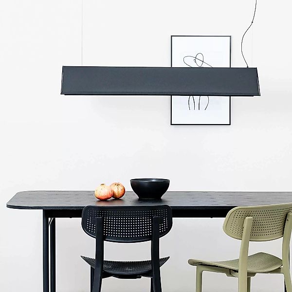 LED-Hängeleuchte Ludovico Surface, 115 cm, schwarz günstig online kaufen