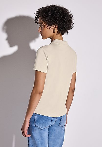 STREET ONE Poloshirt, aus Baumwolle mit Stretchante günstig online kaufen