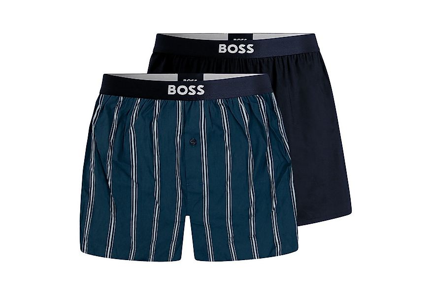 BOSS Boxershorts Boxer Shorts EW (2-St) mit Webgummibund günstig online kaufen