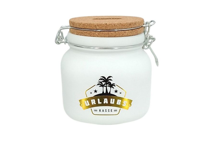 HERGO Creation Spardose HERGO Sparglas URLAUBSKASSE mit Korkdeckel Spardose günstig online kaufen