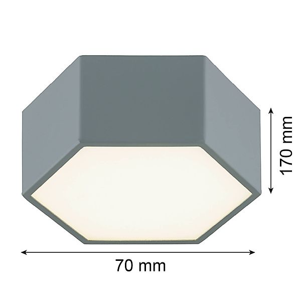 LED-Deckenleuchte Libre, salbeigrün, Stahl, 3.000 K günstig online kaufen
