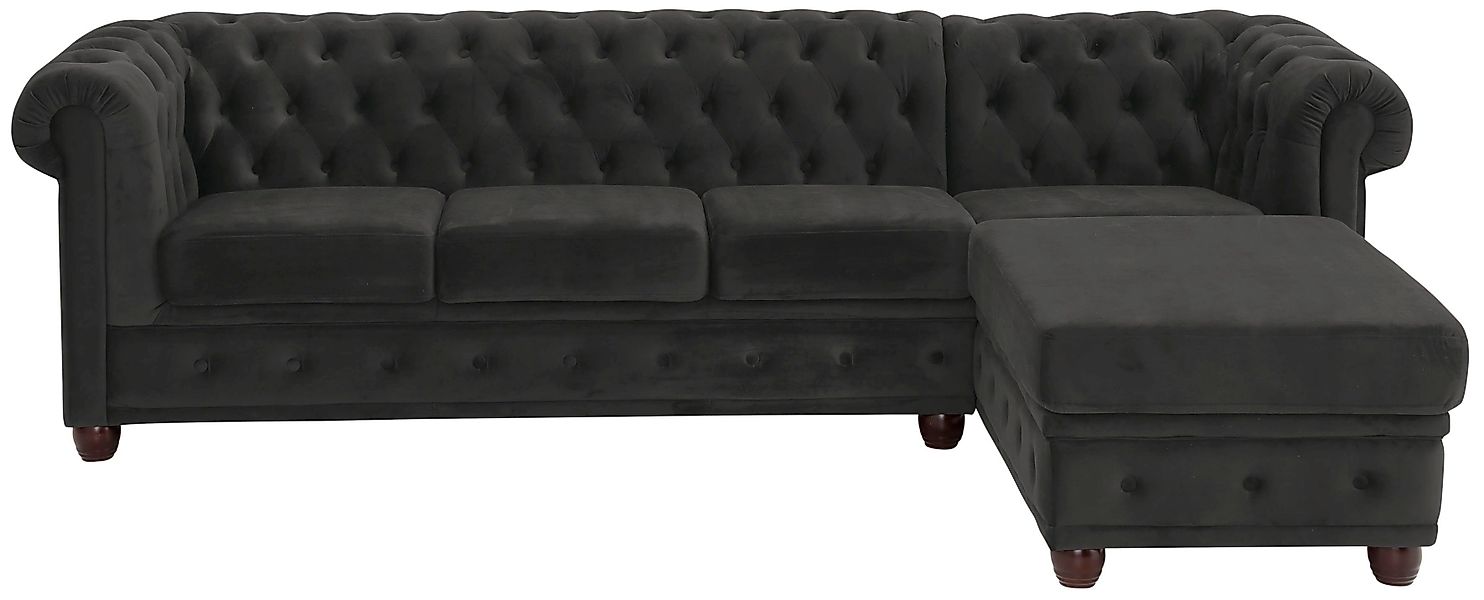 Home affaire Chesterfield-Sofa New Castle L-Form, günstig online kaufen