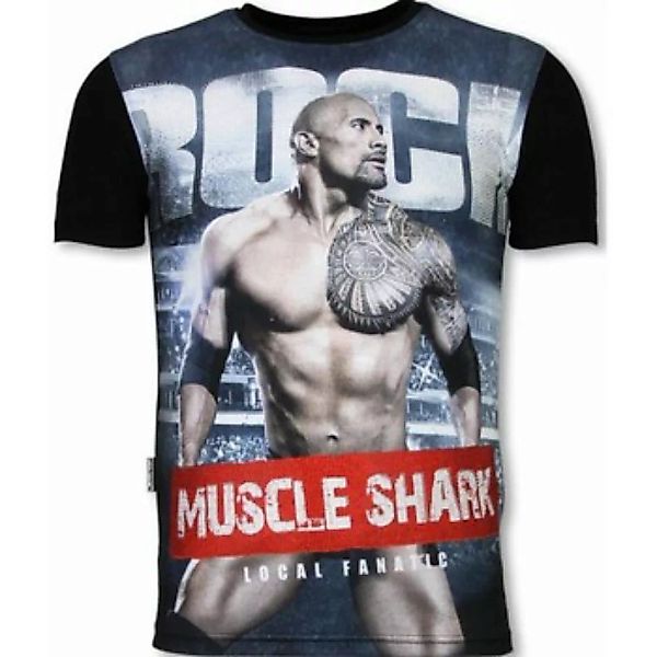 Local Fanatic  T-Shirt Muscle Shark Rock Digital Strass günstig online kaufen