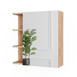 Vicco Badezimmerspiegelschrank Fynn, Goldkraft Eiche, 62 günstig online kaufen
