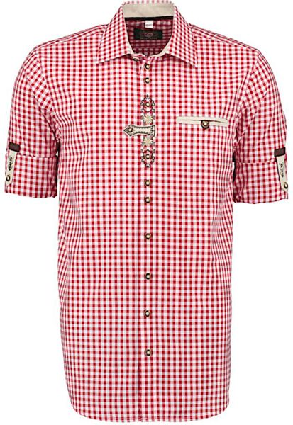 OS Trachten Trachtenhemd TH-0251 Stickerei Krempelarm günstig online kaufen