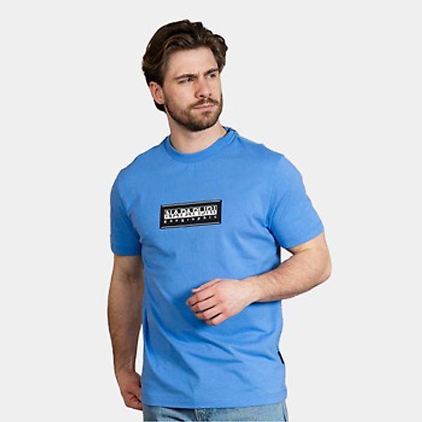 Napapijri  T-Shirt S box logo - ultramarine günstig online kaufen