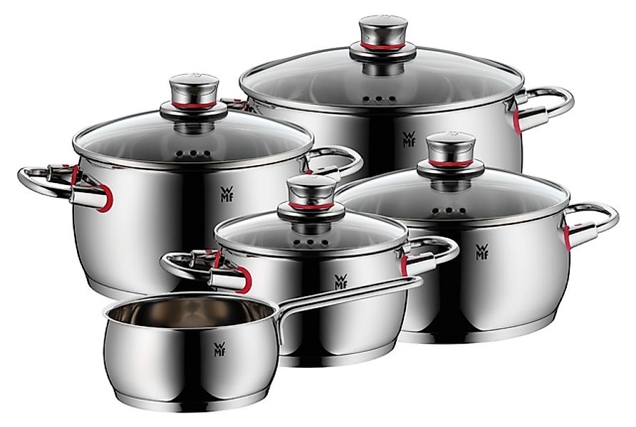 WMF Topf-Set »Quality One Induktion 5-teilig, Kochtopf Set mit Glasdeckel« günstig online kaufen