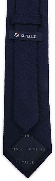 Suitable Krawatte Seide Rough Oxford Navy  - günstig online kaufen