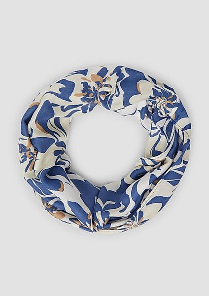 s.Oliver Loop Snood, Snood mit floralem Artwork günstig online kaufen