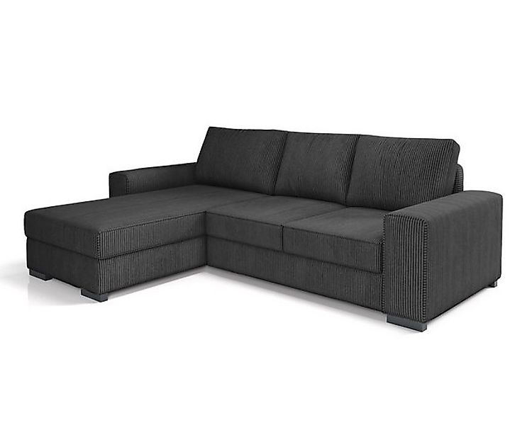Deine Möbel 24 Ecksofa CORD - L XL MINI Kuschelsofa Sofa mit tiefer Sitzflä günstig online kaufen