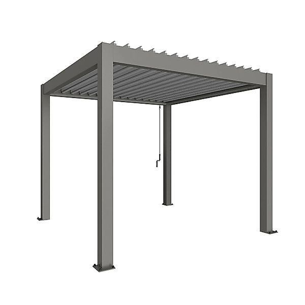 Biohort Pergola 3 m x 3 m Quarz-Silber günstig online kaufen