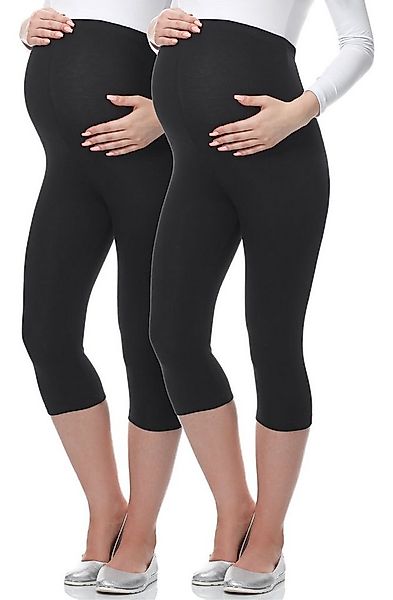 Be Mammy Umstandsleggings Damen 3/4 Capri Umstandhose Schwangerschafts Hose günstig online kaufen