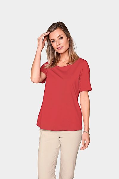 GOLDNER Langarm-Poloshirt "Kurzgröße Gepflegtes Shirt in formstabiler Ware" günstig online kaufen