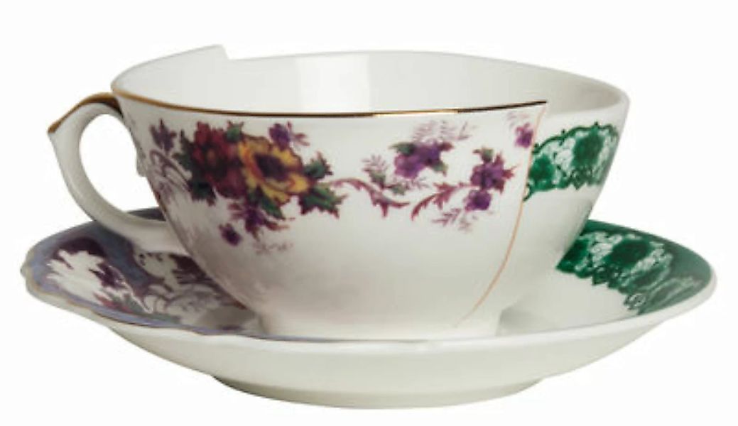 Teetasse Hybrid Isidora keramik bunt / Set aus Tasse und Untertasse - Selet günstig online kaufen