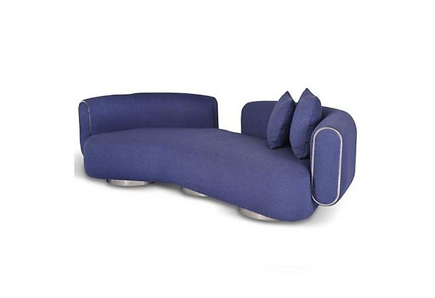 Xlmoebel 3-Sitzer Luxuriöses dreisitziges Sofa in Blau - Modernes Sitzmöbel günstig online kaufen