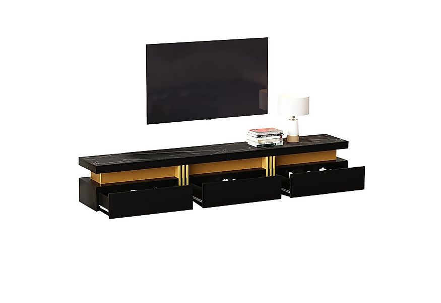HAUSS SPOLE Lowboard Moderner Lowboard mit 3 Schubladen für Fernseher bis 9 günstig online kaufen