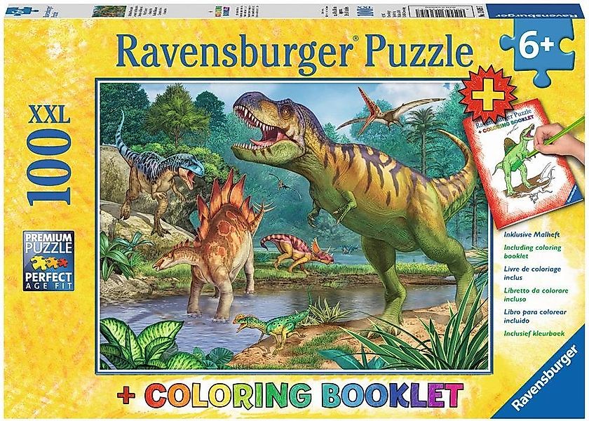 Ravensburger Puzzle Welt der Dinosaurier, 100 günstig online kaufen
