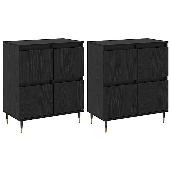 vidaXL Sideboards 2 Stk Schwarz Eichen-Optik 120 x 35 x 70 cm 3394529 günstig online kaufen