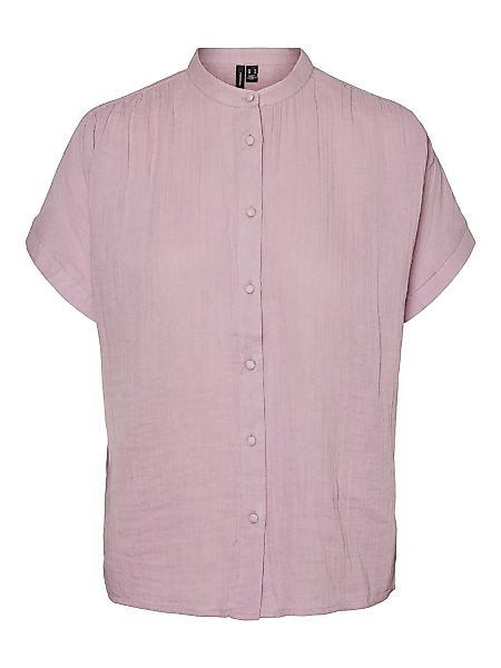 VERO MODA Kurzärmeliges Hemd Damen Violett günstig online kaufen