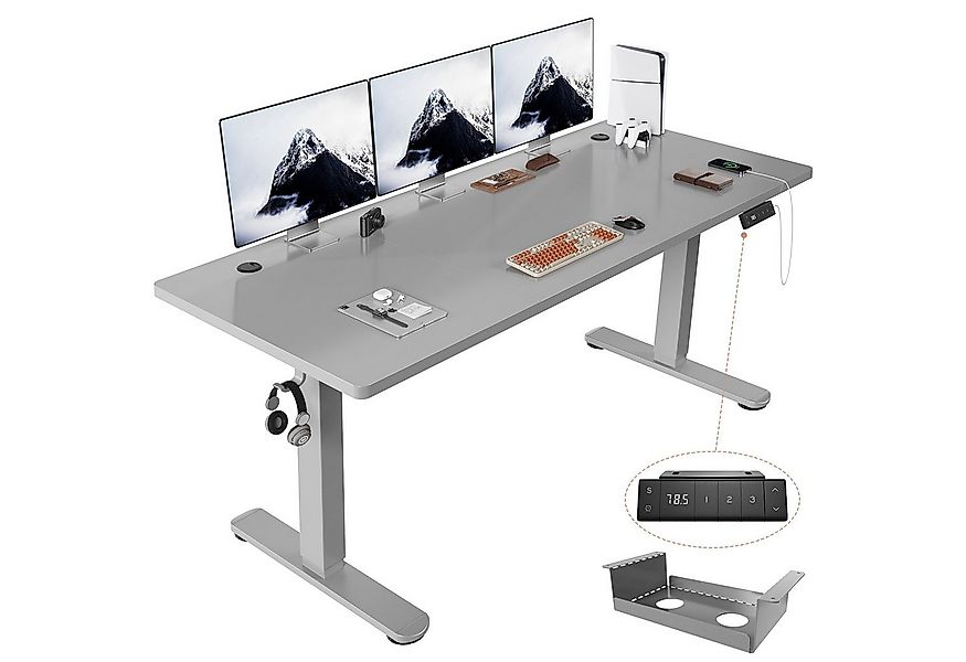 HOMALL Schreibtisch Höhenverstellbarer Schreibtisch mit 3 Höhen-Speicherfun günstig online kaufen