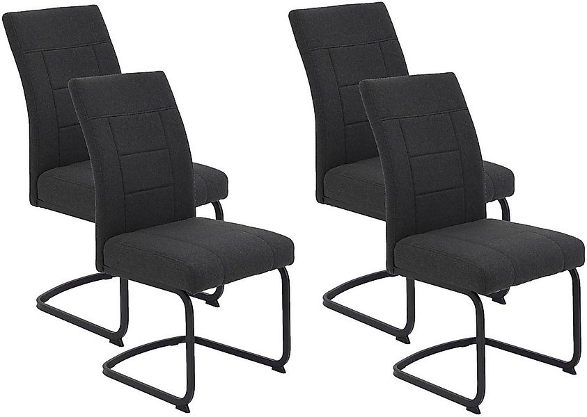 HELA Freischwinger BRINDISI, Esszimmerstuhl (Set, 4 St), XL-Sitz,Federkorb, günstig online kaufen