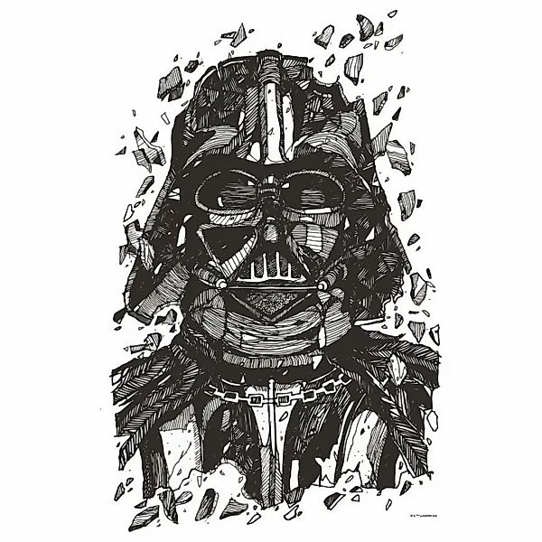 Komar Bild »Star Wars Darth Vader Drawing«, Disney, (1 St.), Wandbild zur D günstig online kaufen