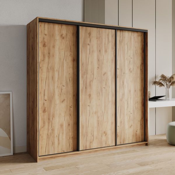 Masseno Schwebetürenschrank NISSE Kleiderschrank mit Schubladen günstig online kaufen