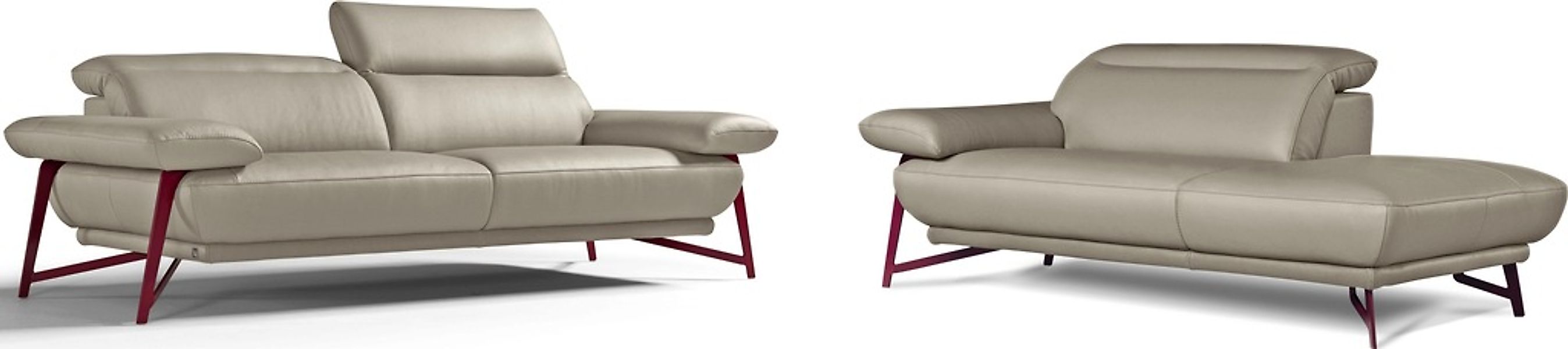 Egoitaliano Sofa "Anais, Design mit hohem Sitzkomfort, Fußfarbe schattengra günstig online kaufen