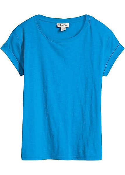 bonprix T-Shirt (1-tlg) lockere, figurumspielende Passform, Kurzarm, Rundha günstig online kaufen