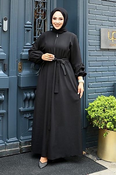 MİSSKAYLE Maxikleid Ballonärmel Reißverschluss Abaya günstig online kaufen